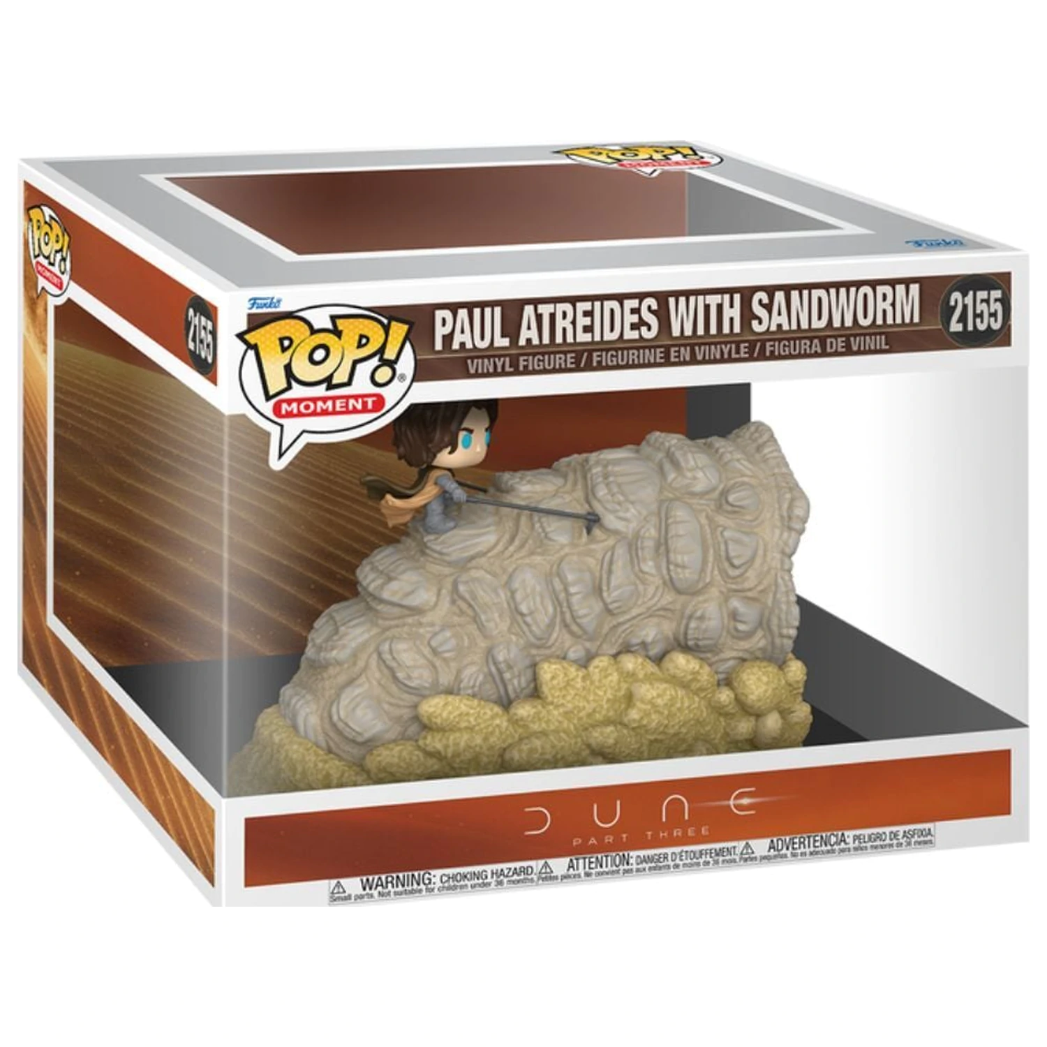 Funko POP figura Dune Part Three Moment Paul Atreides with Sandworm termékfotó