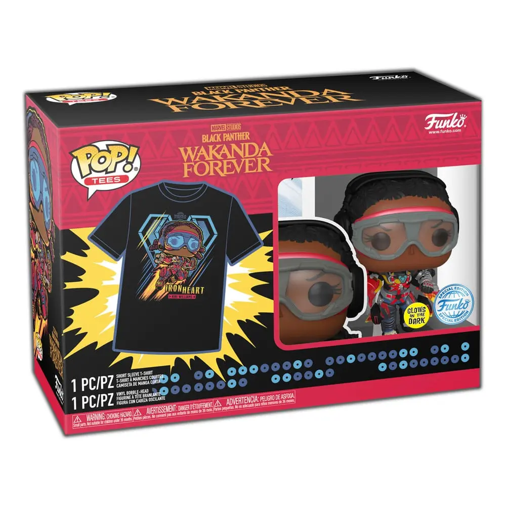 Funko POP figura és póló csomag Black Panther Legacy Ironheart MK1 (GW) termékfotó