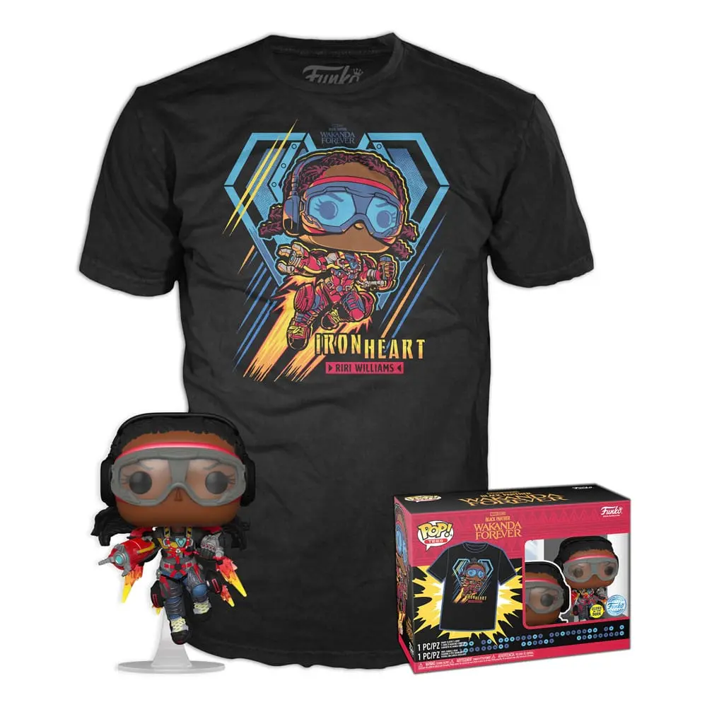 Funko POP figura és póló csomag Black Panther Legacy Ironheart MK1 (GW) termékfotó