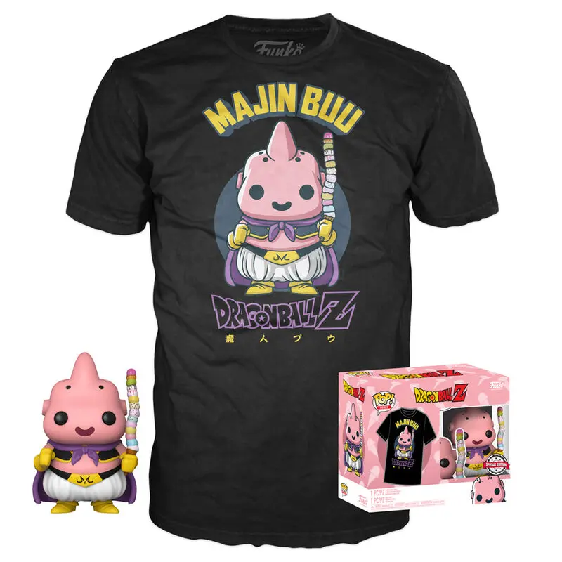 Funko POP! figura és póló csomag Dragon Ball Z Majin Buu Exkluzív termékfotó