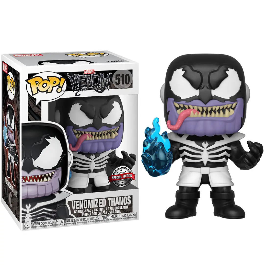 Funko POP figura és póló csomag Marvel Venom Venomized Thanos Exkluzív termékfotó
