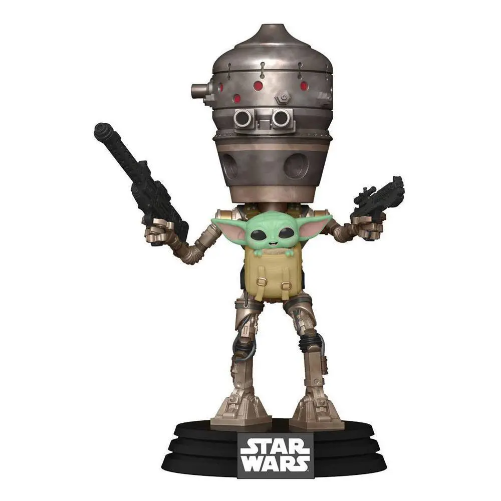 Funko POP! figura és póló csomag Star Wars The Mandalorian IG-11 with the Child termékfotó