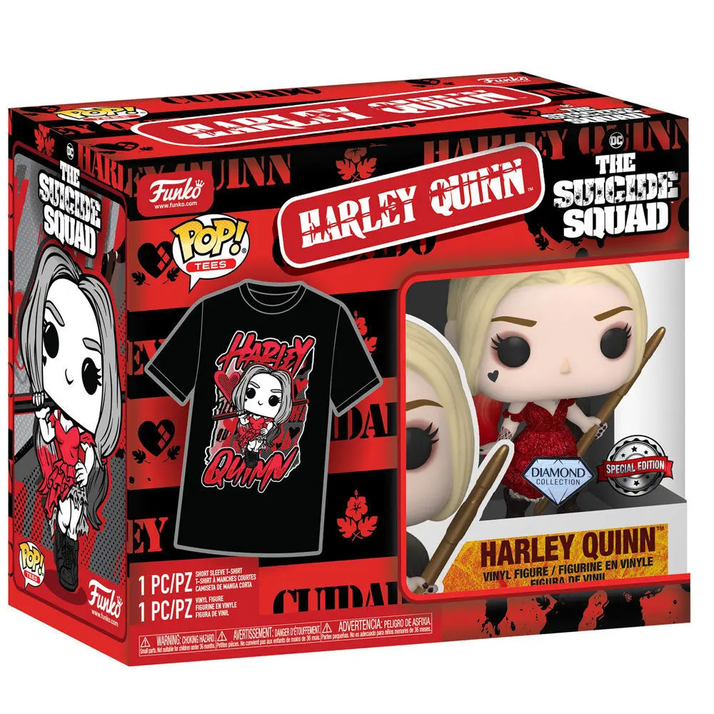 Funko POP! figura és póló csomag Suicide Squad 2 Harley Quinn termékfotó