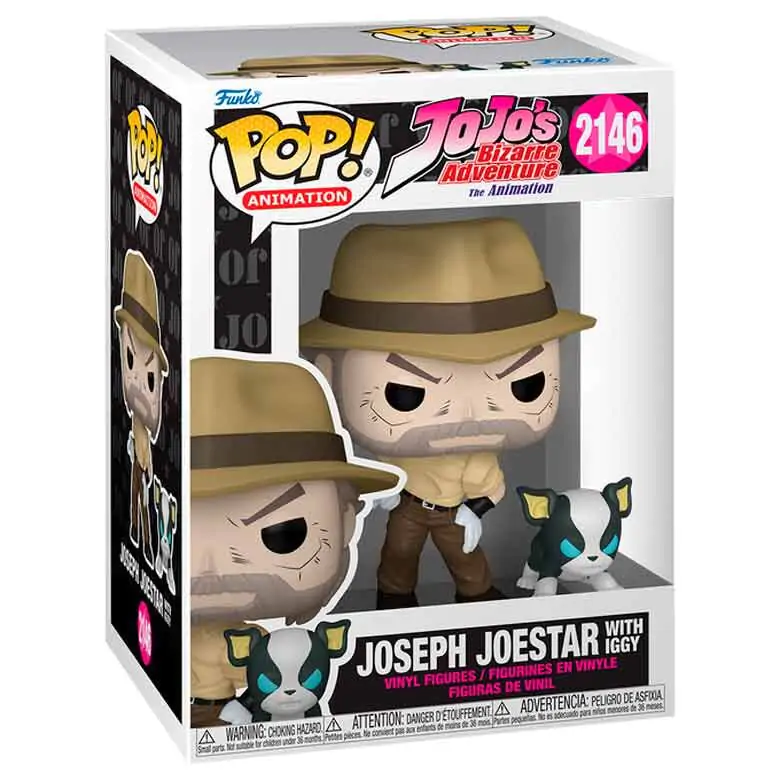 Funko POP figura Jojo's Bizarre Adventure Joseph Joestar with Iggy termékfotó
