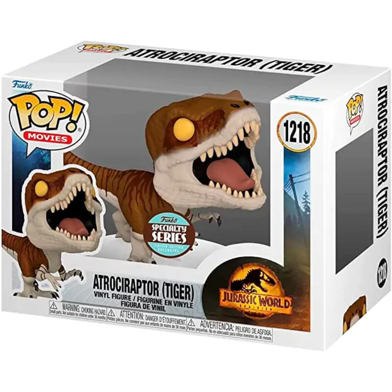 Funko POP figura Jurassic World 3 Atrociraptor Tiger Exkluzív termékfotó