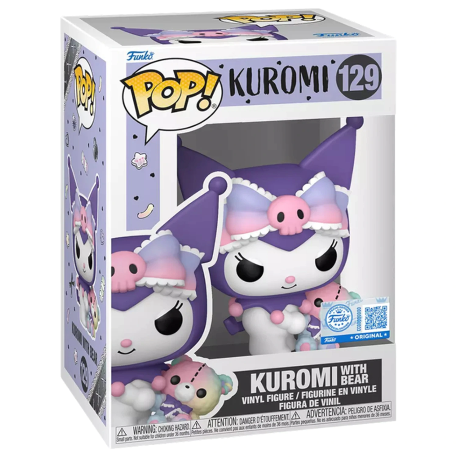 Funko POP figura Kuromi - Kuromi with Bear Exkluzív termékfotó