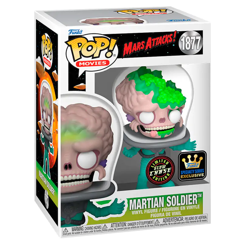 Funko POP figura Mars Attacks Martian Soldier Exkluzív Chase termékfotó