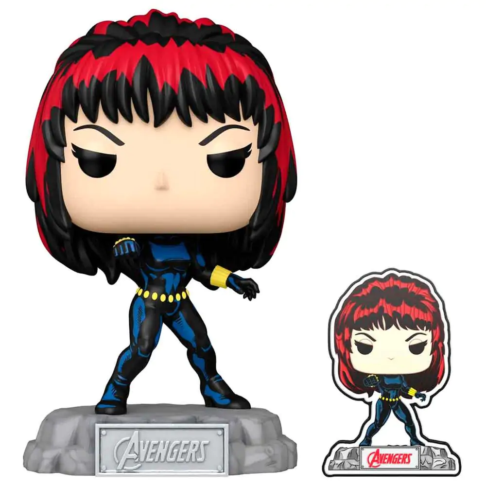 Funko POP figure Marvel Avengers 60th Anniversary Comic Black Widow with Pin Exclusive termékfotó