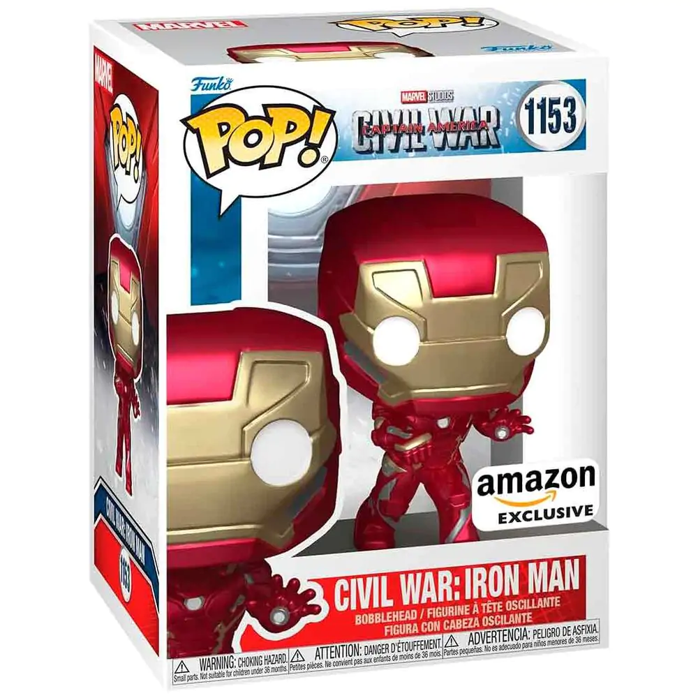 Funko POP figura Marvel Civil War Captain America - Civil War Iron Man Exkluzív termékfotó