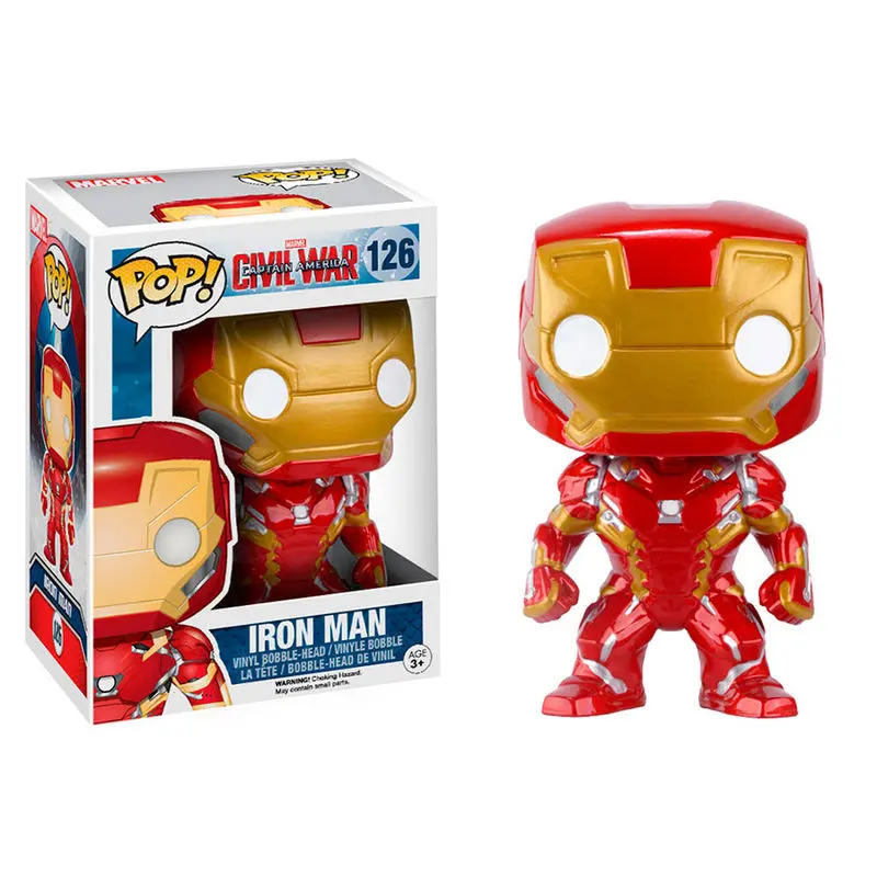 Captain America Civil War POP! Vinyl Bobble-Head Iron Man 10 cm termékfotó