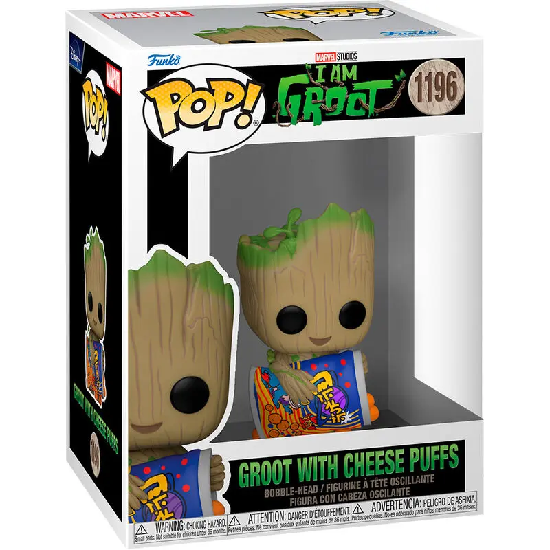 Funko POP figura Marvel I am Groot - Groot with Cheese Puffs termékfotó