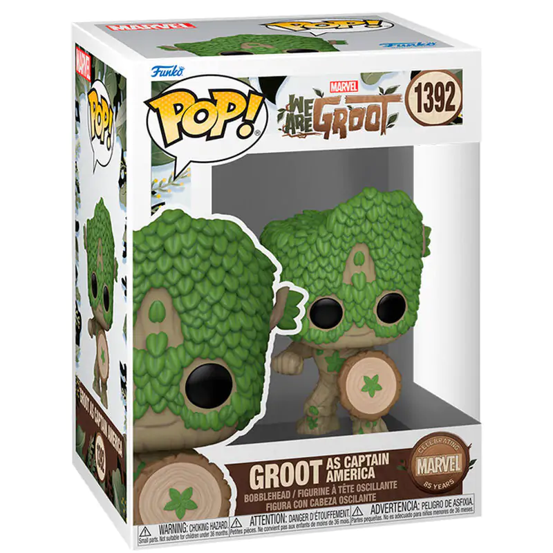 Funko POP figura Marvel We Are Groot - Groot as Captain America termékfotó