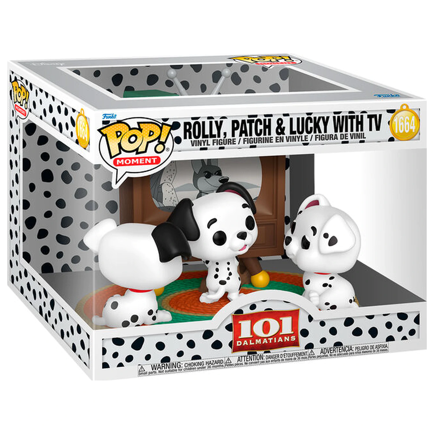 Funko POP figura Moment Disney 101 Dalmatas Rolly Patch & Lucky with TV termékfotó