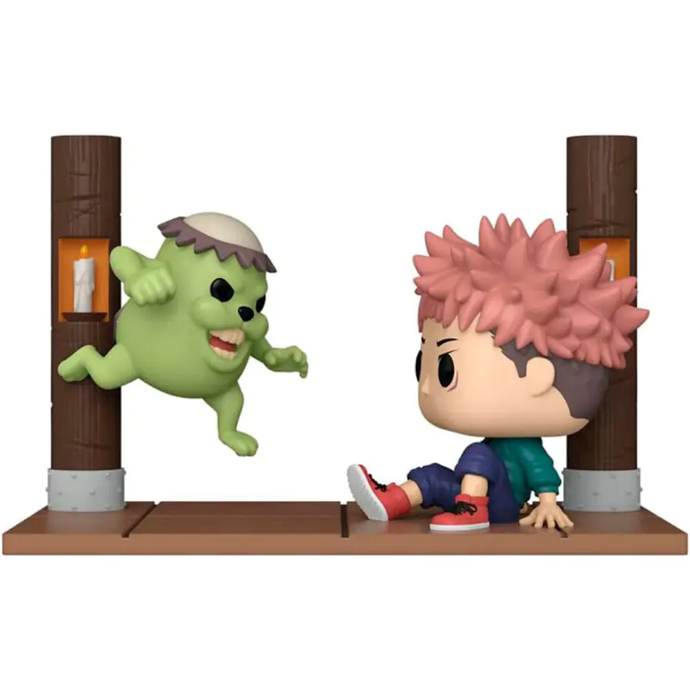 Funko POP figura Moment Jujutsu Kaisen Yuji Itadori with Cursed Doll Exkluzív termékfotó