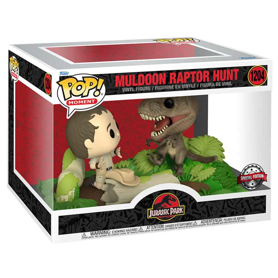 Funko POP figura Moment Jurassic Park Muldoon Raptor Hunt Exkluzív termékfotó