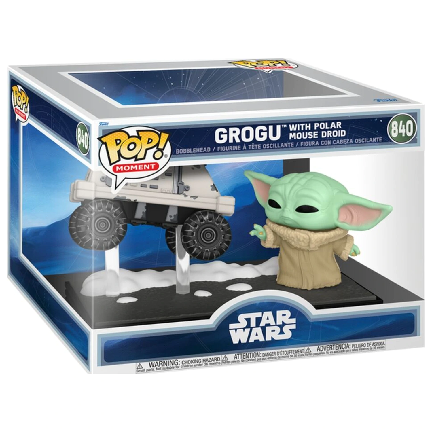 Funko POP figura Moments Star Wars: The Mandalorian & Grogu - Grogu with Polar Mouse Droid termékfotó