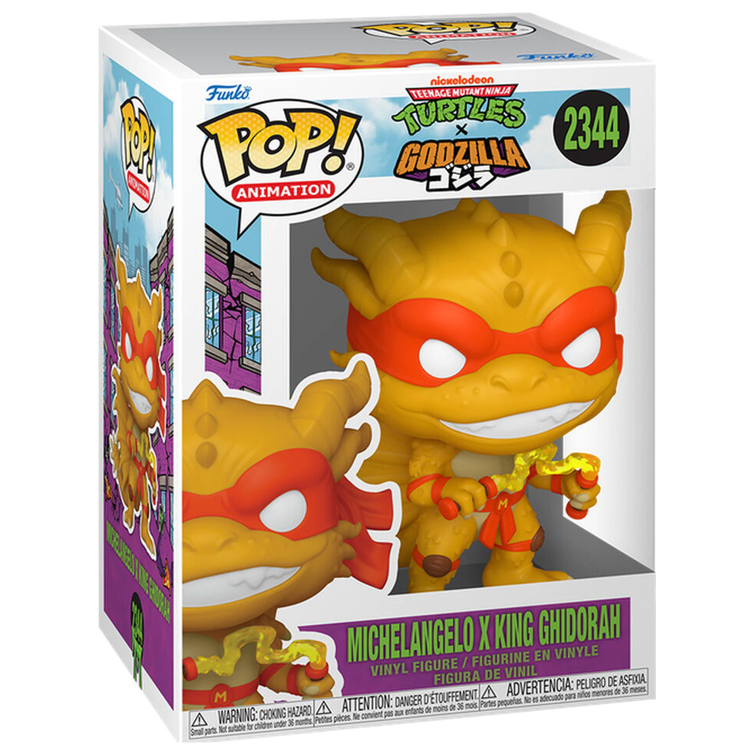 Funko POP figura Mutant Ninja Turtles x Godzilla- Michelangelo X Ghidorah termékfotó