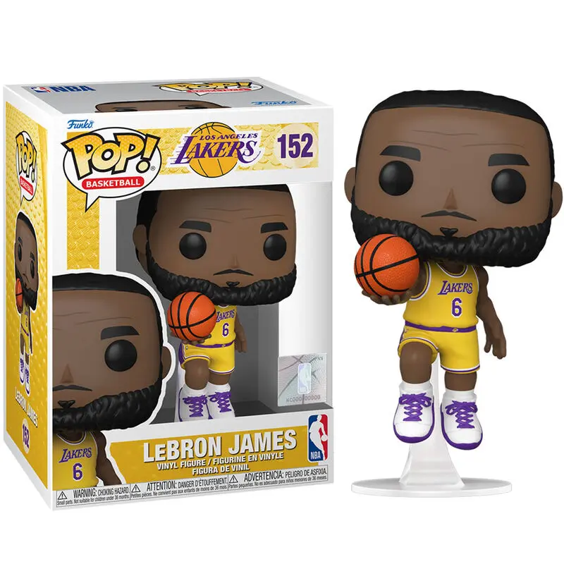 NBA POP! Sports Vinyl Figure LeBron James (Lakers) 9 cm termékfotó