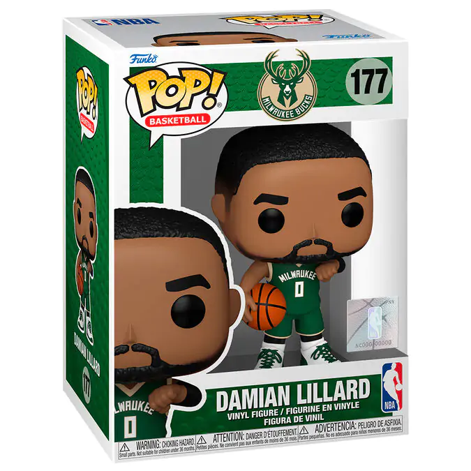 Funko POP figura NBA Milwukee Buck Damian Lillard termékfotó