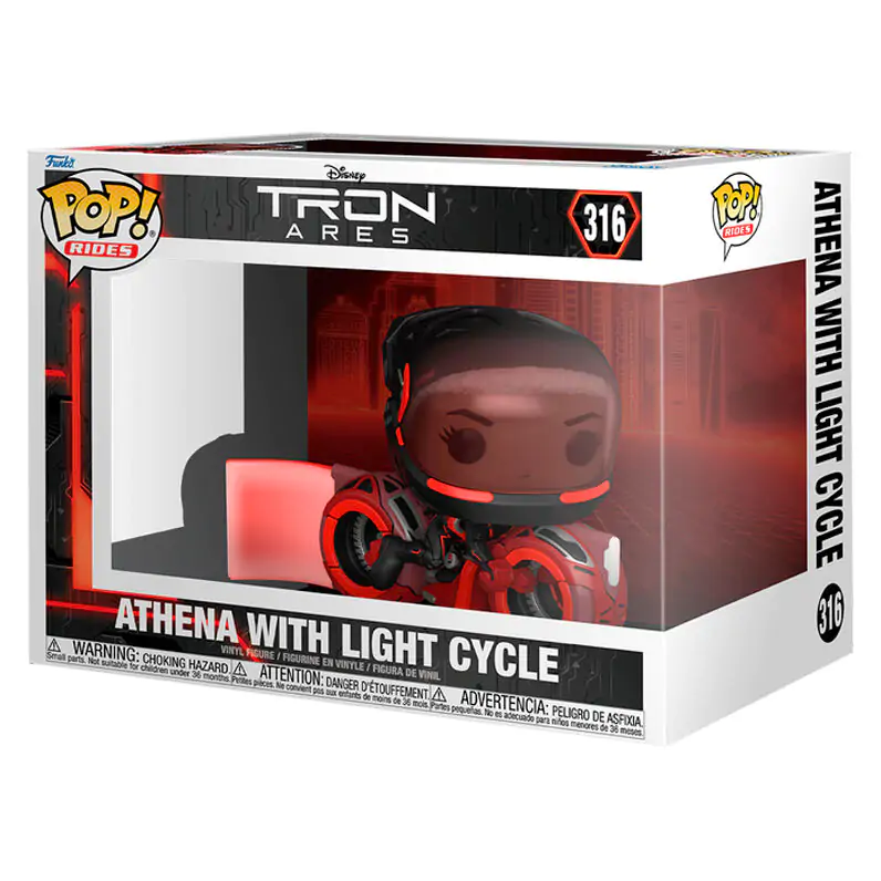 Funko POP figura Rides Disney Tron Ares Athena fény effekttel  termékfotó