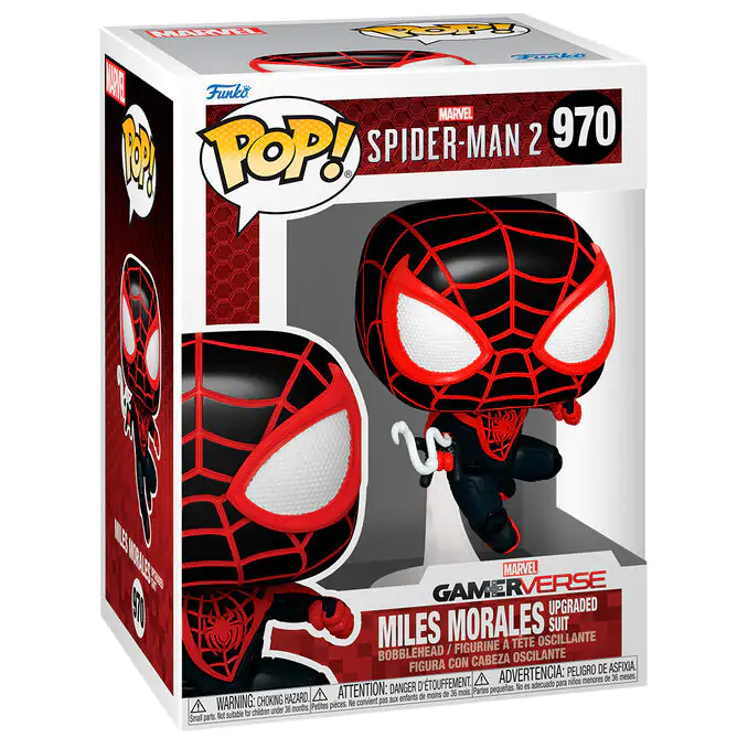 Funko POP figure Marvel Spiderman 2 Miles Morales Upgraded Suit termékfotó