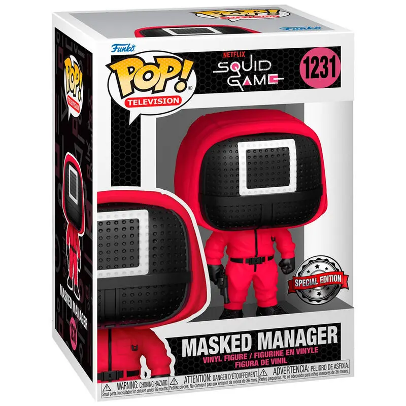 Funko POP figura Squid Game Masked Manager Exkluzív termékfotó