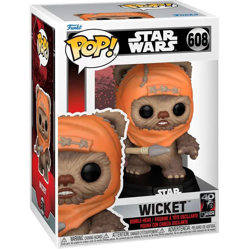 Star Wars Return of the Jedi 40th Anniversary POP! Vinyl Figur Wicket 9 cm termékfotó