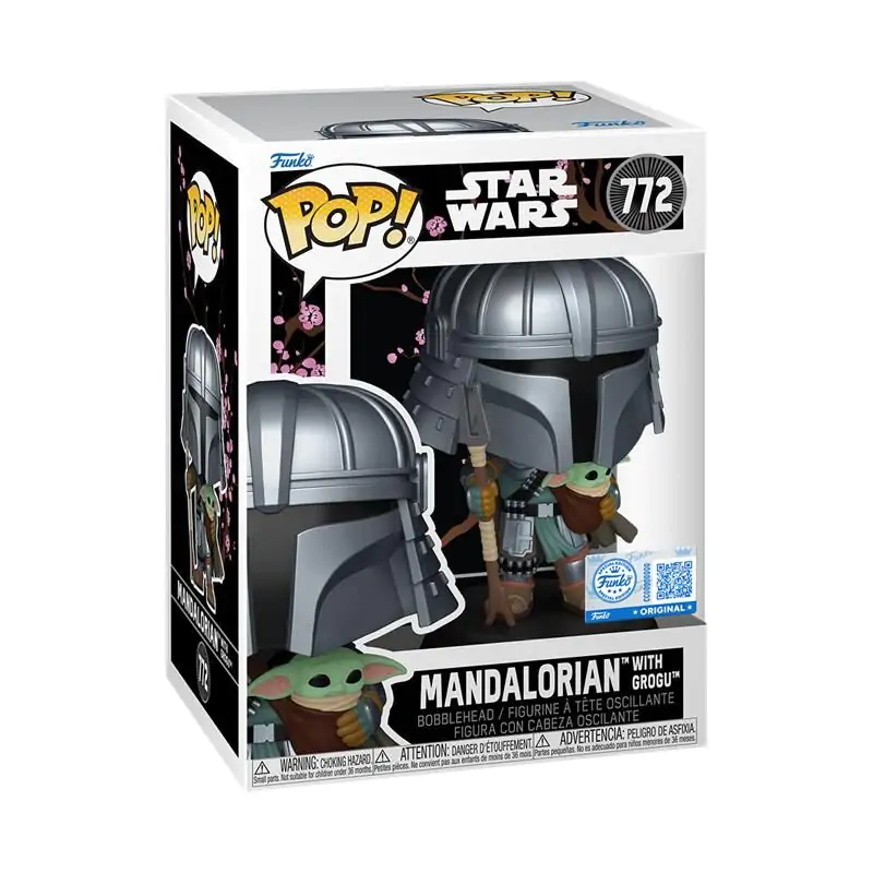 Funko POP figura Star Wars Impressions Mandalorian with Grogu Exkluzív termékfotó