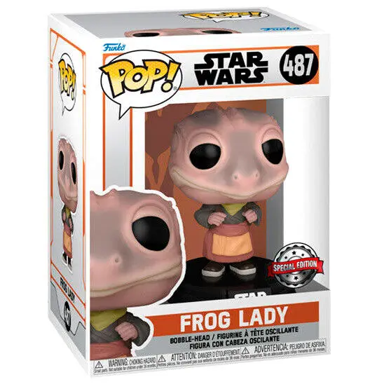 Funko POP figura Star Wars The Mandalorian Frog Lady Exkluzív termékfotó