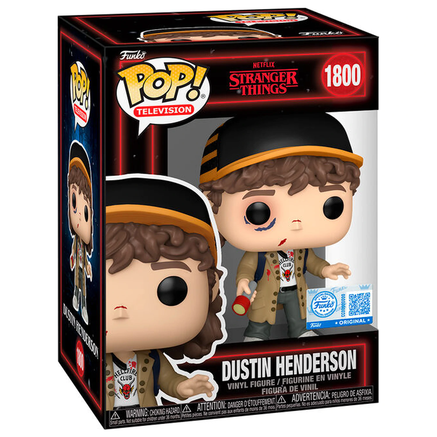 Funko POP figura Stranger Things 5 Dustin Henderson Exkluzív termékfotó