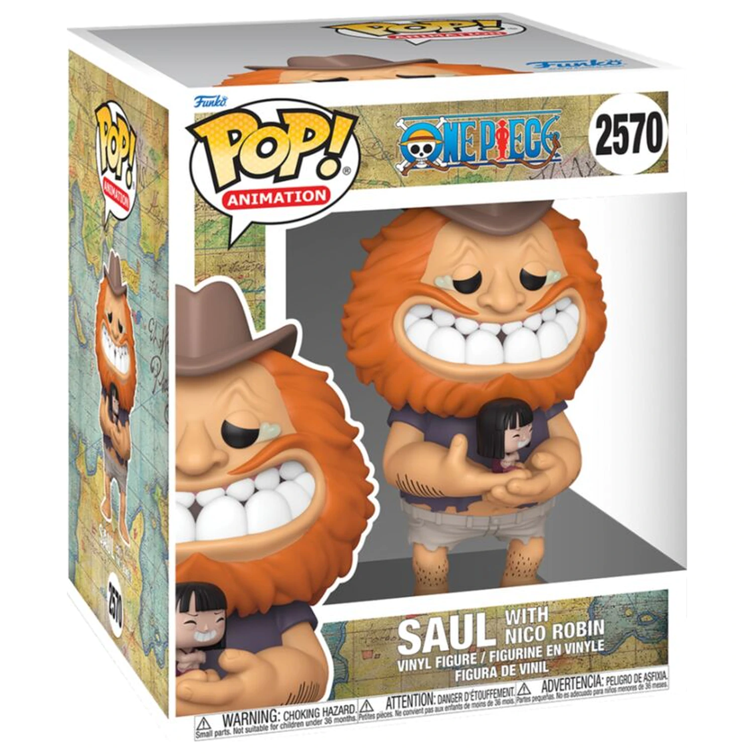 Funko POP figura Super One Piece Saul With Nico Robin termékfotó