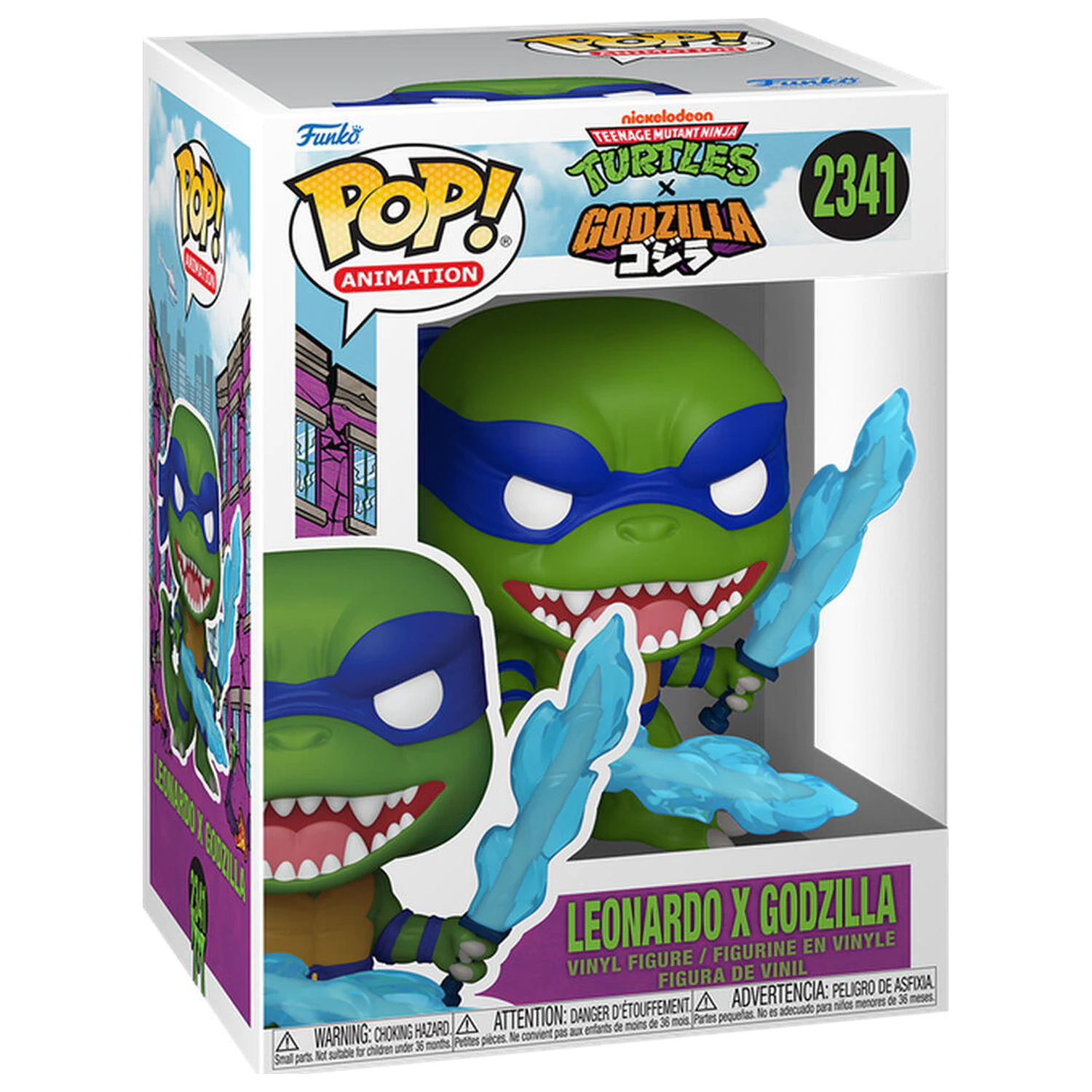 Funko POP figura Teenage Mutant Ninja Turtles x Godzilla - Leonardo X Godzilla termékfotó