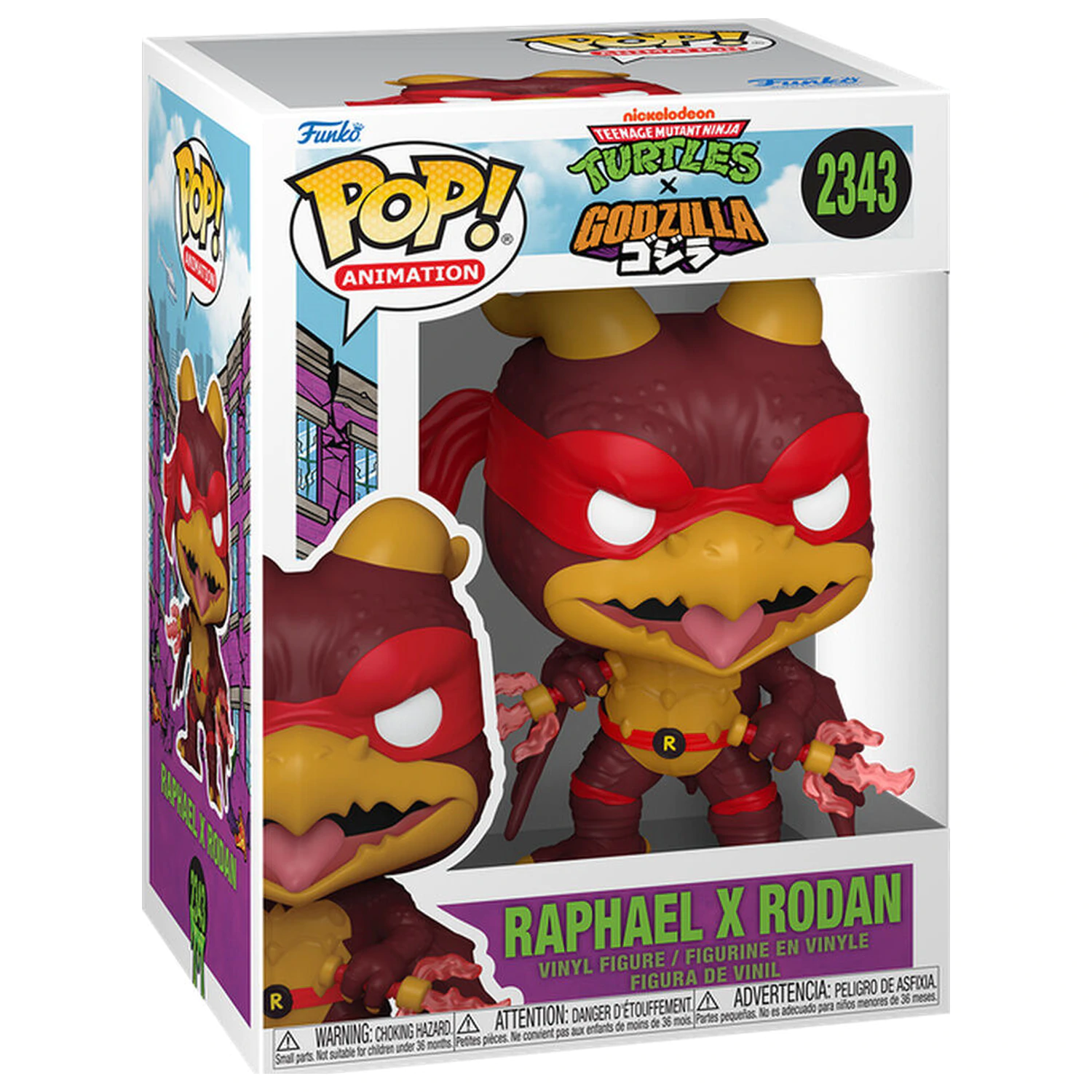 Funko POP figura Teenage Mutant Ninja Turtles x Godzilla - Raphael X Rodan termékfotó