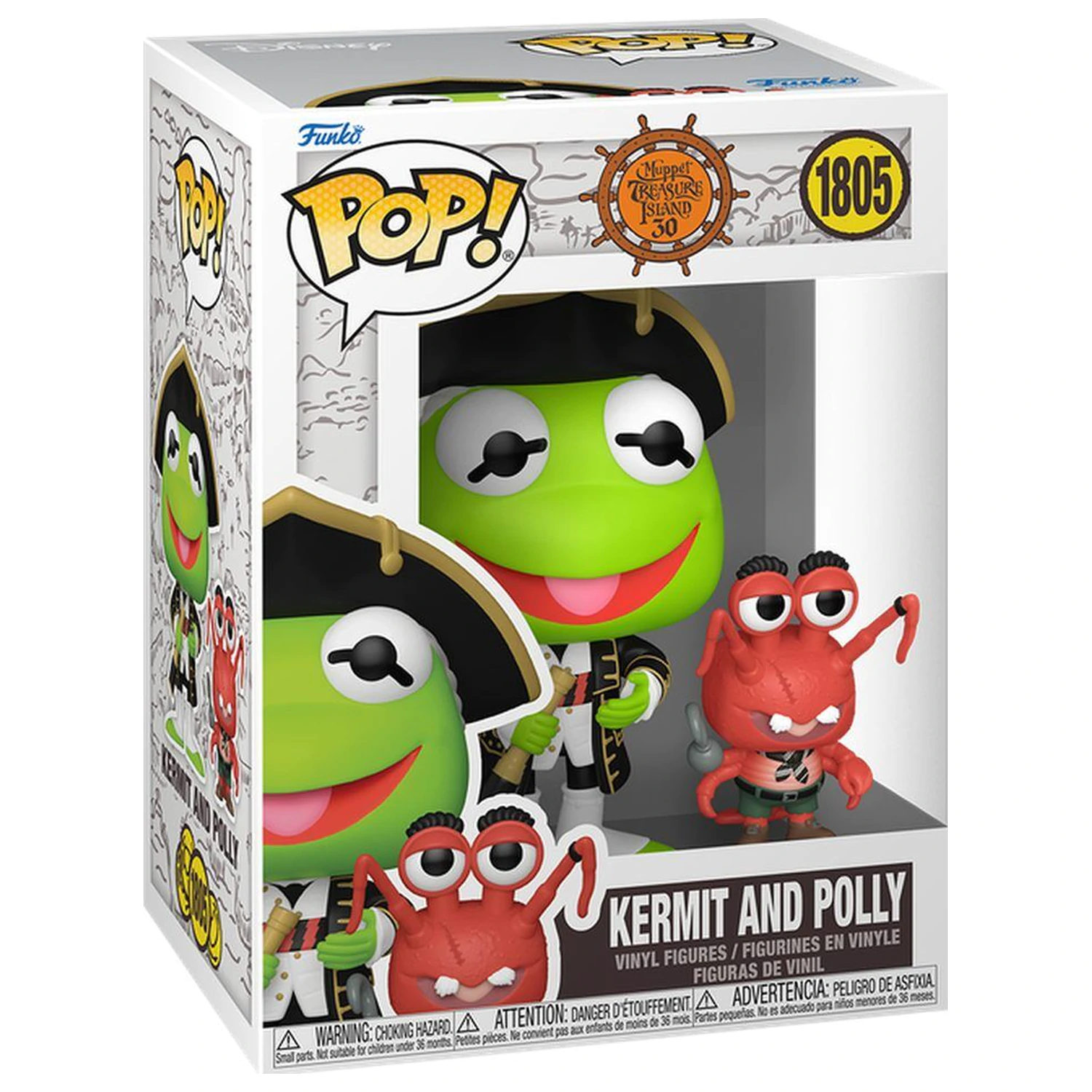 Funko POP figura The Muppet Muppet Treasure Island Kermit and Polly termékfotó