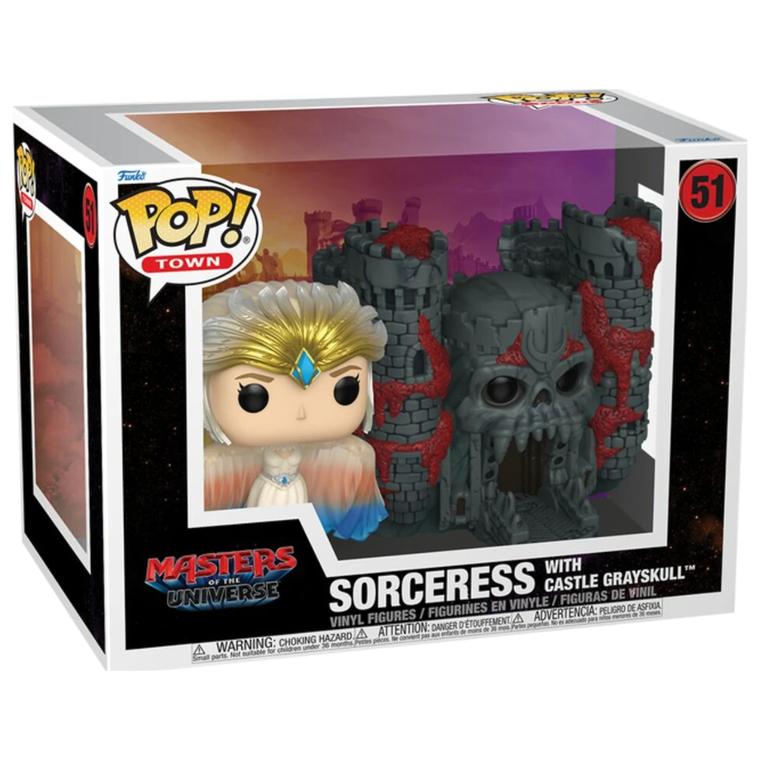 Funko POP figura Town Masters of the Universe Sorceress with Castle Grayskull Live Action termékfotó