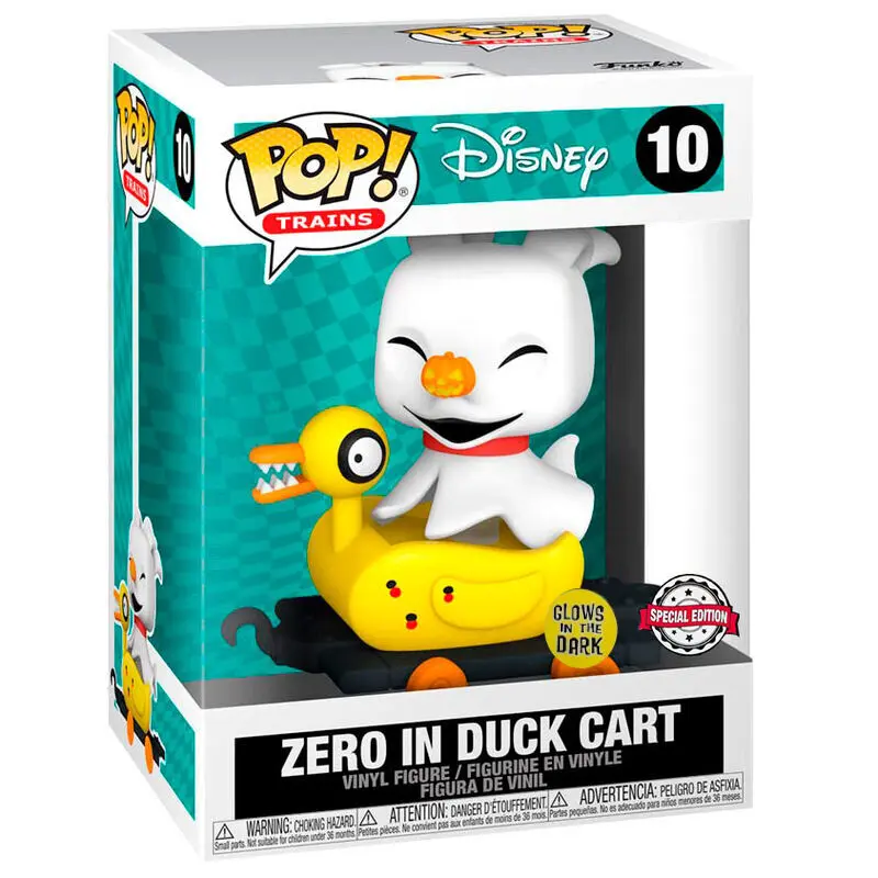 Funko POP figura Train Disney Nightmare Before Christmas Zero in Duck Cart Exkluzív termékfotó