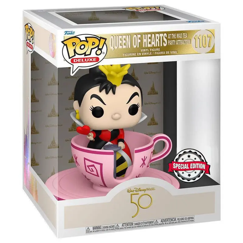 POP figure Walt Disney World 50th Queen of Hearts at mad tea party Exclusive termékfotó