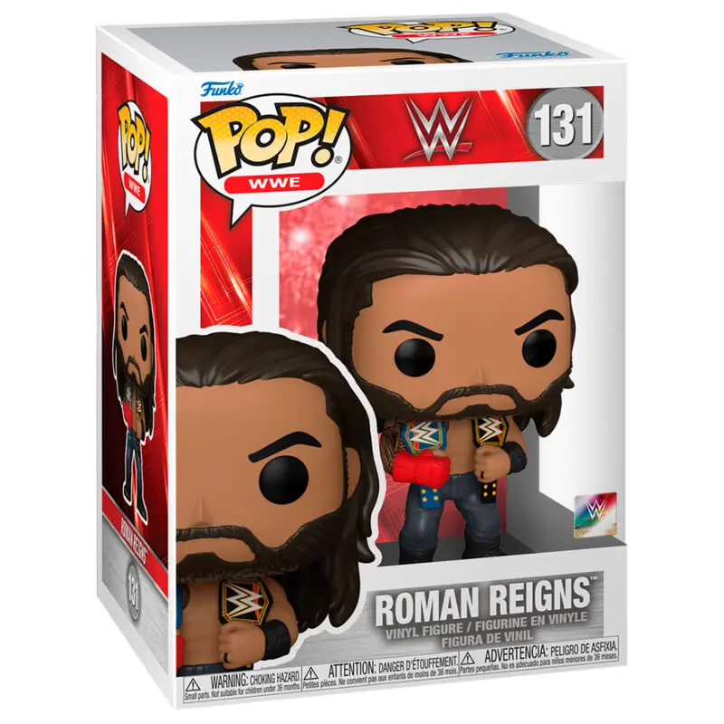 WWE POP! Vinyl Figure Roman Reigns w/Belts 9 cm termékfotó