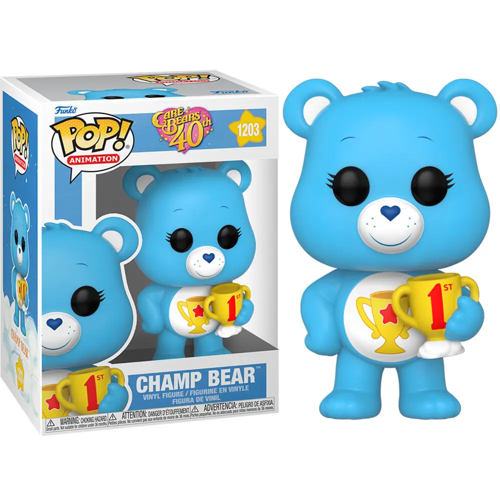 POP figure Care Bears 40th Anniversary Champ Bear termékfotó