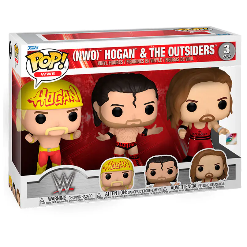 Funko POP Funko POP WWE Hogan &amp; the Outsiders 3 db-os figura csomag termékfotó