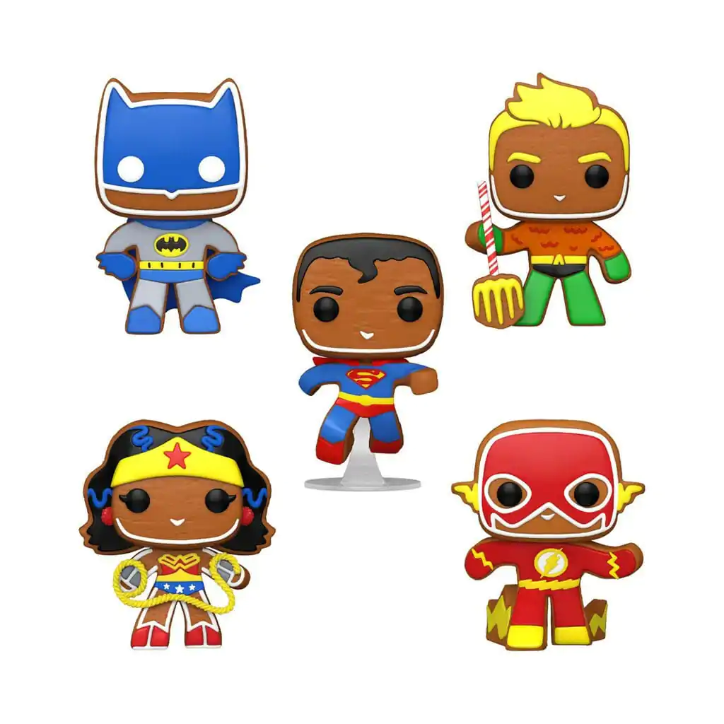 Funko Pop! Heroes DC Holiday - Gingerbread 5 db- os figura csomag termékfotó