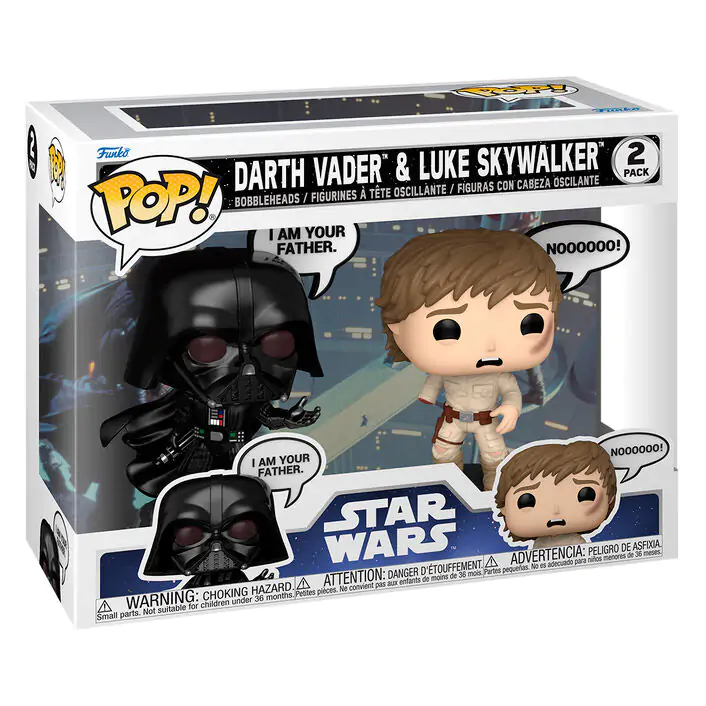 Funko POP Star Wars Darth Vader &amp; Luke Skywalker 2db-os figura csomag termékfotó
