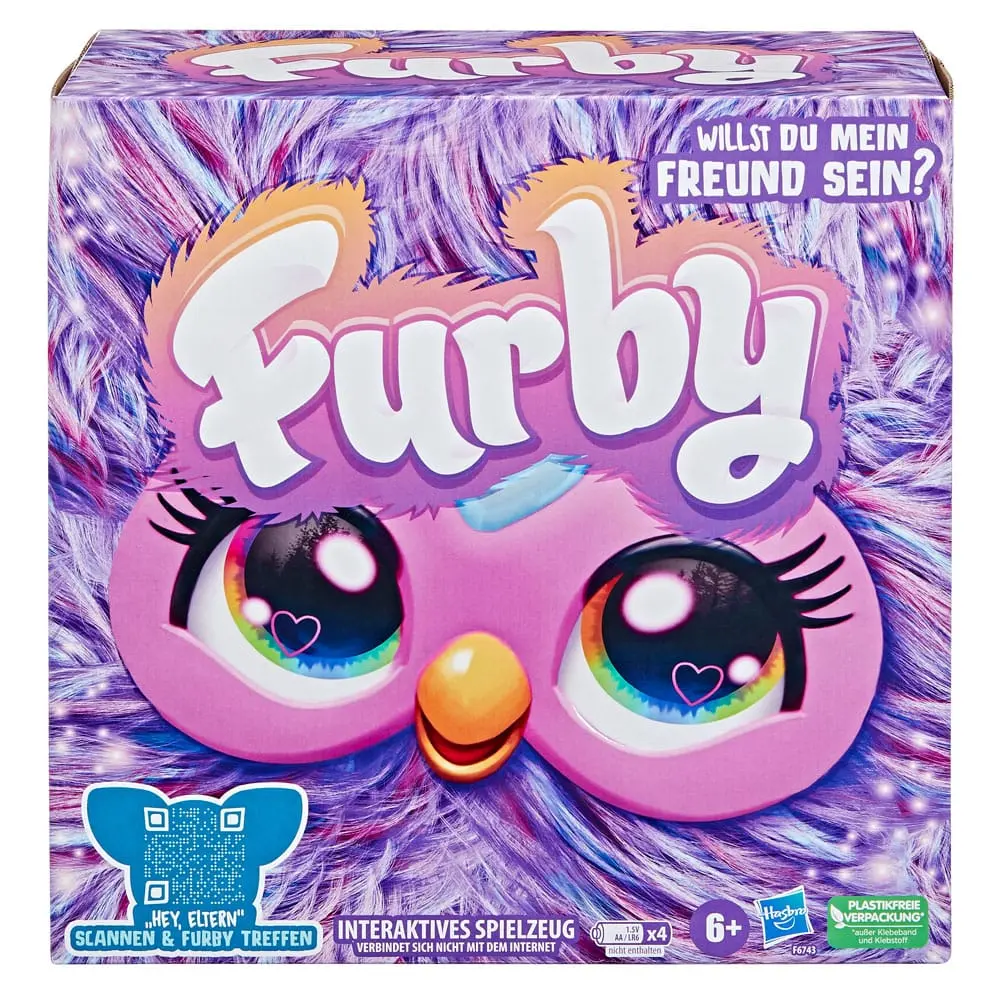 Furby Purple német nyelvű interaktív plüss termékfotó