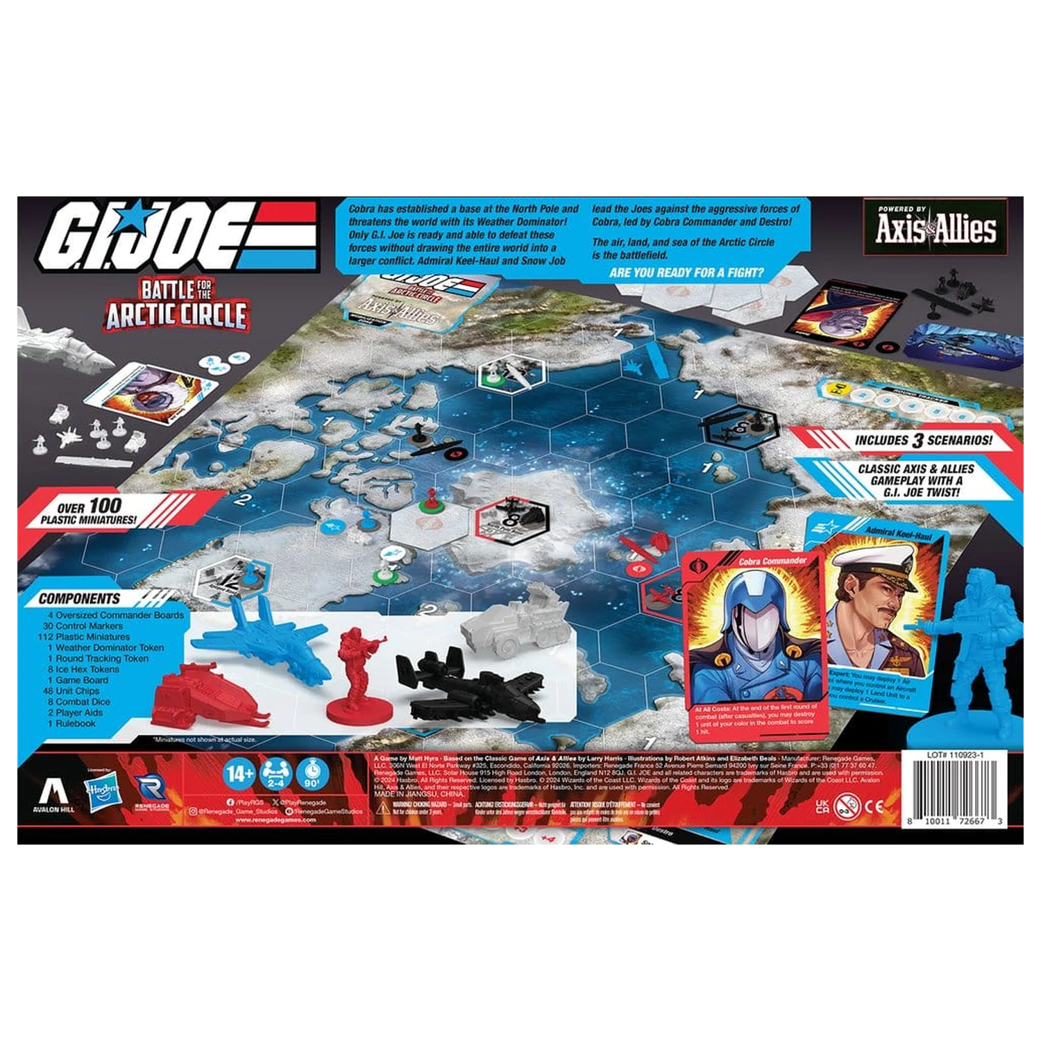 G.I. Joe Battle for the Arctic Circle powered by Axis & Allies Angol nyelvű társasjáték  termékfotó