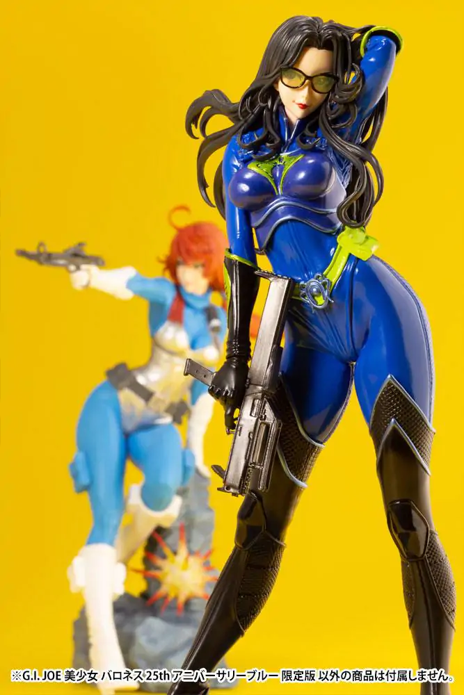 G.I. Joe Bishoujo 1/7 Baroness 25th Anniversary Blue Color Ver. PVC szobor figura 23 cm termékfotó