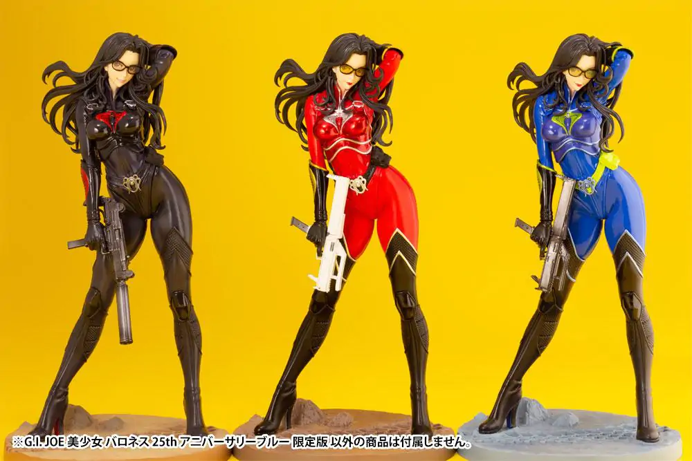 G.I. Joe Bishoujo 1/7 Baroness 25th Anniversary Blue Color Ver. PVC szobor figura 23 cm termékfotó