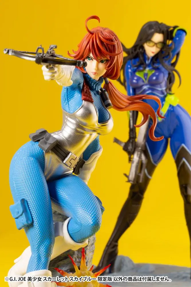 G.I. Joe Bishoujo 1/7 Scarlett 25th Anniversary Sky Blue Color Ver. PVC szobor figura 23 cm termékfotó