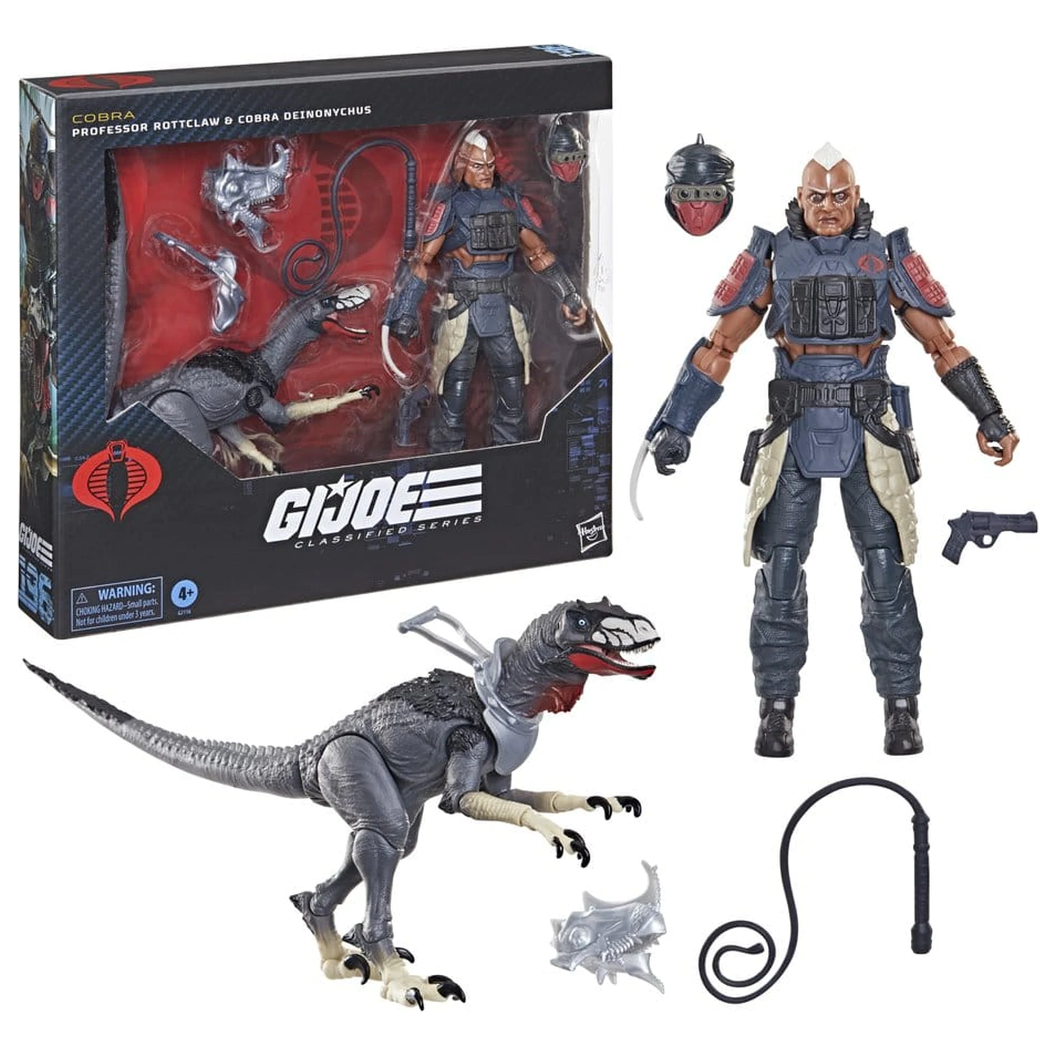 G.I. Joe Classified Series #196 Professor Rottclaw & Cobra Deinonychus 2 db-os akciófigura csomag 15 cm termékfotó