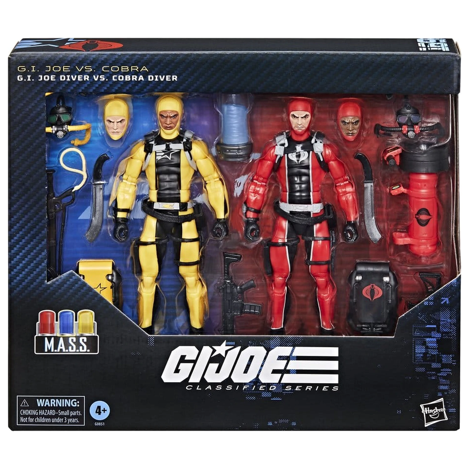 G.I. Joe Classified Series 2 db-os akciófigura csomag #169 G.I. Joe Diver vs. Cobra Diver 15 cm termékfotó