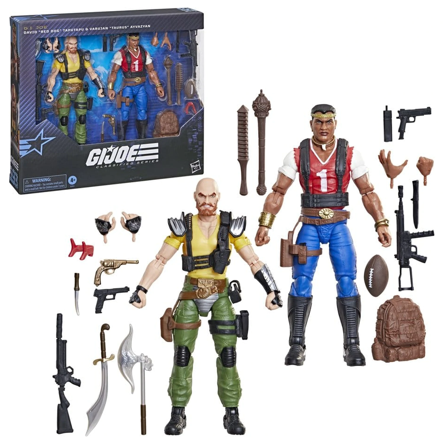 G.I. Joe Classified Series 2 db-os akciófigura csomag #193 David "Red Dog" Taputapu & Varujan "Taurus" Ayvazyan 15 cm termékfotó